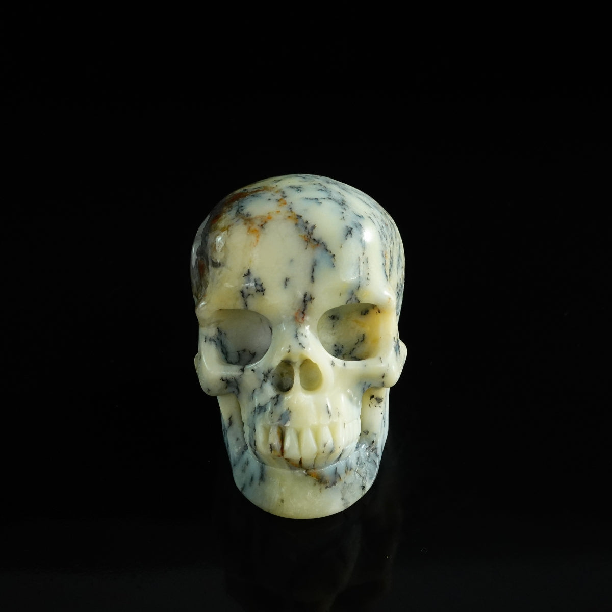 3.0" White Opal Crystal Skull Carving - Unique Piece #WO02