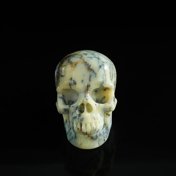 3.0" White Opal Crystal Skull Carving - Unique Piece #WO02