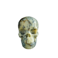 3.0" White Opal Crystal Skull Carving - Unique Piece #WO02