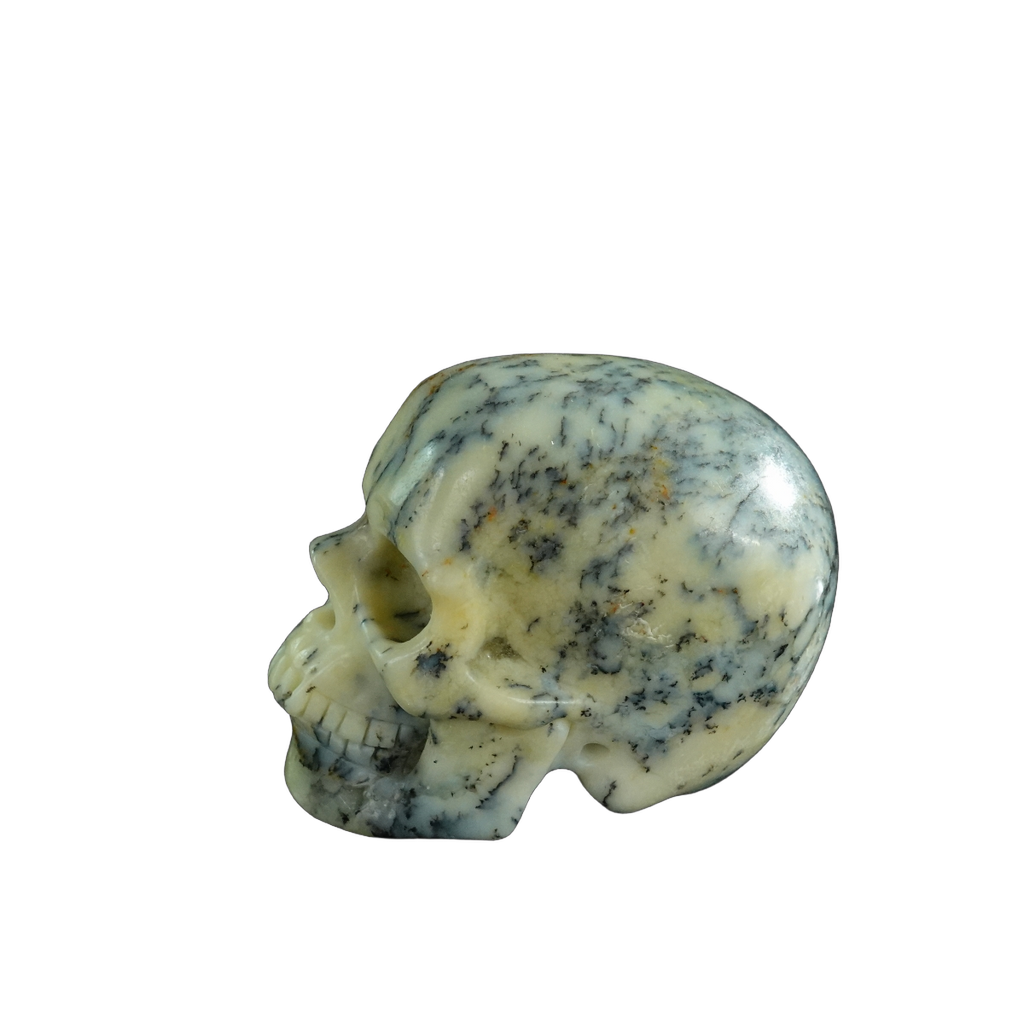 3.0" White Opal Crystal Skull Carving - Unique Piece #WO02