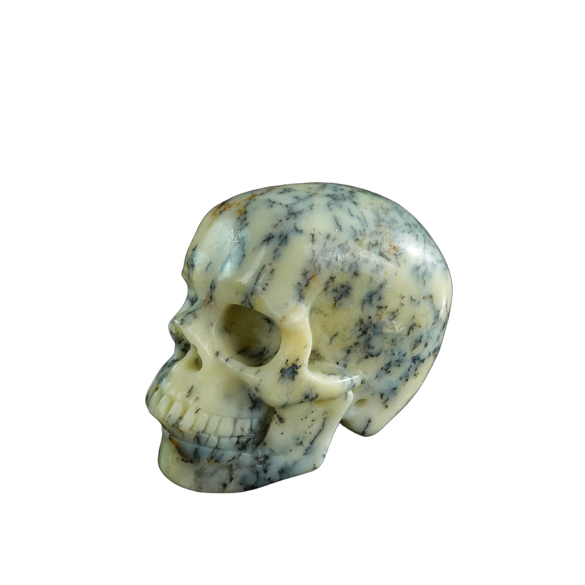 3.0" White Opal Crystal Skull Carving - Unique Piece #WO02