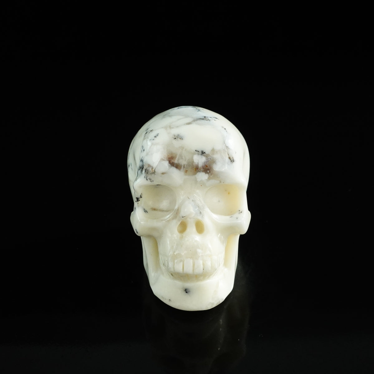 3.0" White Opal Crystal Skull Carving - Unique Piece #WO03