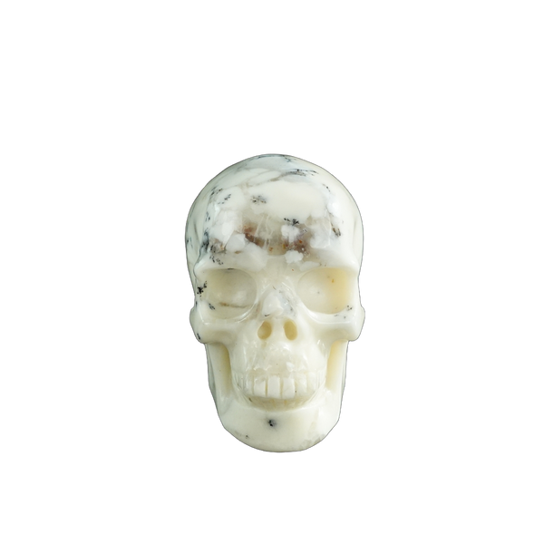 3.0" White Opal Crystal Skull Carving - Unique Piece #WO03