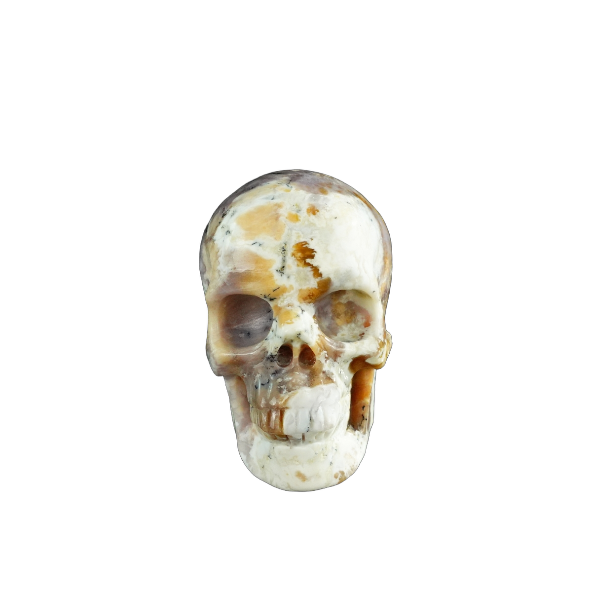 3.0" White Opal Crystal Skull Carving - Unique Piece #WO05