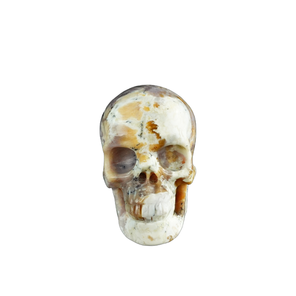 3.0" White Opal Crystal Skull Carving - Unique Piece #WO05