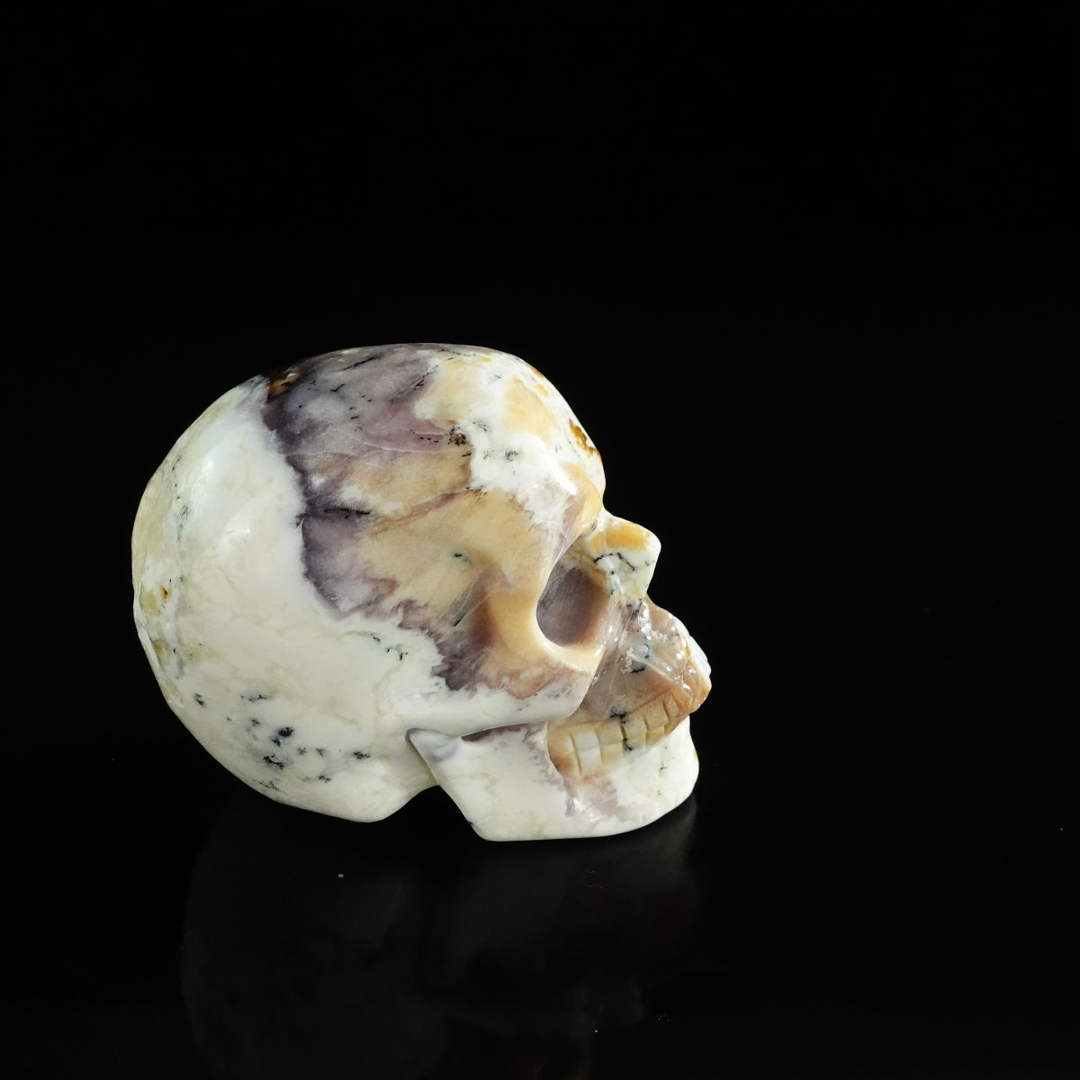3.0" White Opal Crystal Skull Carving - Unique Piece #WO05
