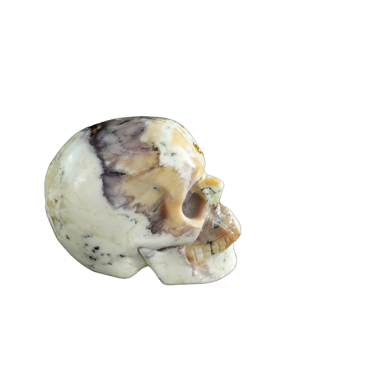 3.0" White Opal Crystal Skull Carving - Unique Piece #WO05