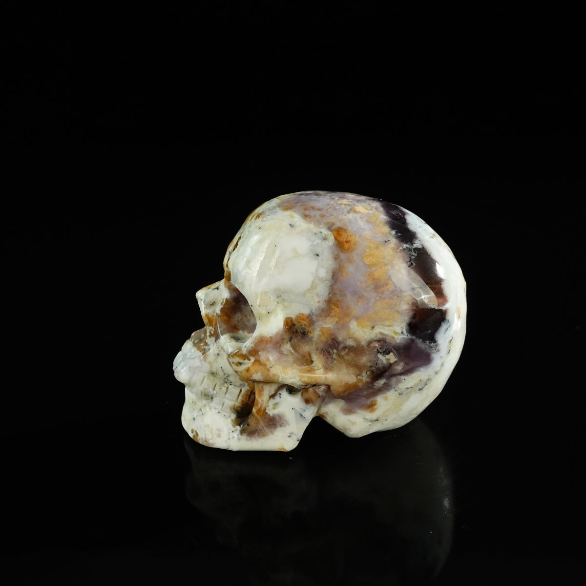 3.0" White Opal Crystal Skull Carving - Unique Piece #WO05