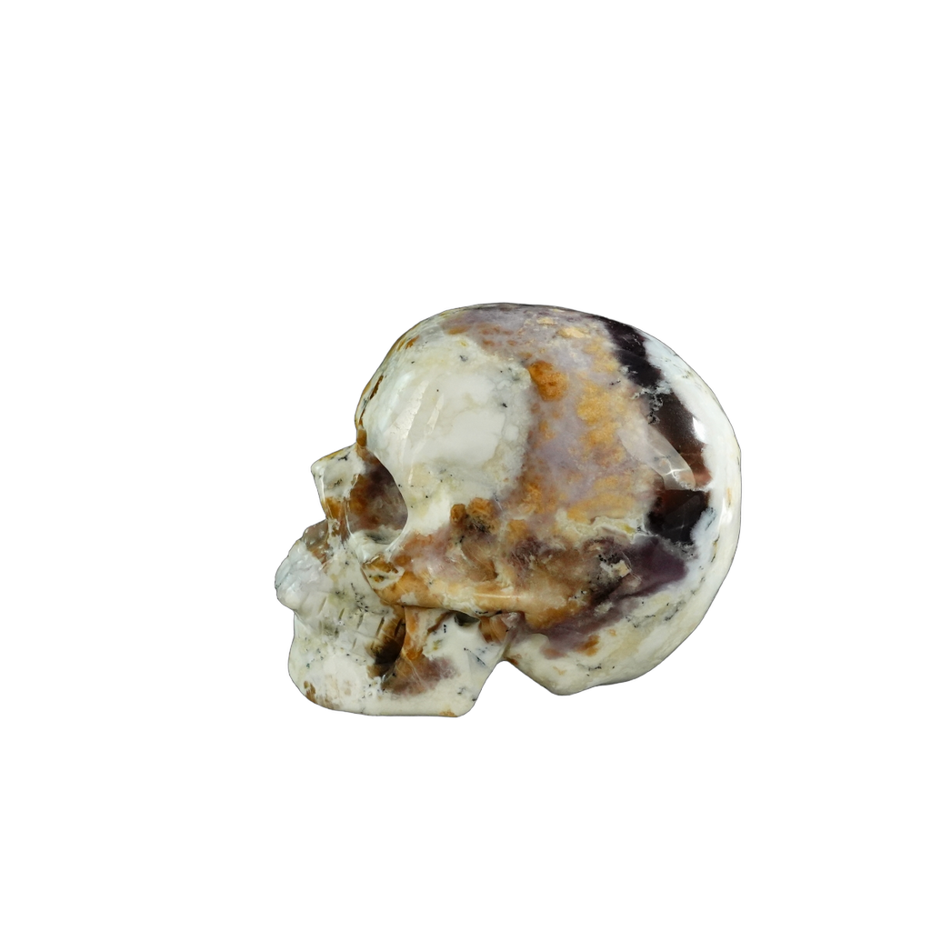 3.0" White Opal Crystal Skull Carving - Unique Piece #WO05
