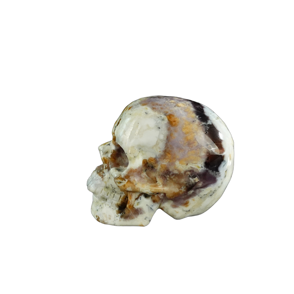 3.0" White Opal Crystal Skull Carving - Unique Piece #WO05