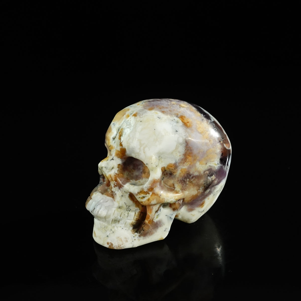 3.0" White Opal Crystal Skull Carving - Unique Piece #WO05