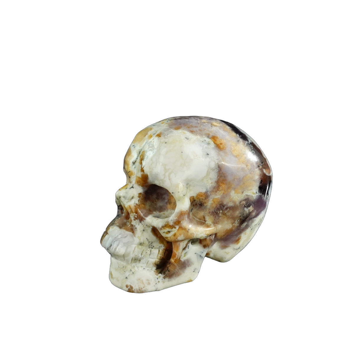 3.0" White Opal Crystal Skull Carving - Unique Piece #WO05