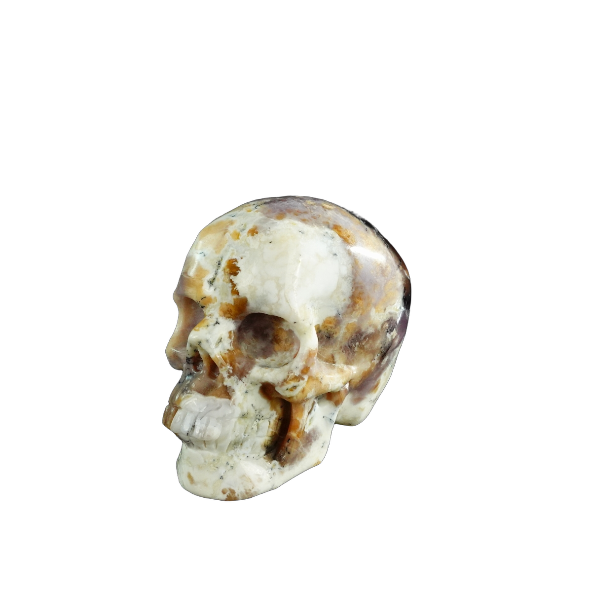3.0" White Opal Crystal Skull Carving - Unique Piece #WO05