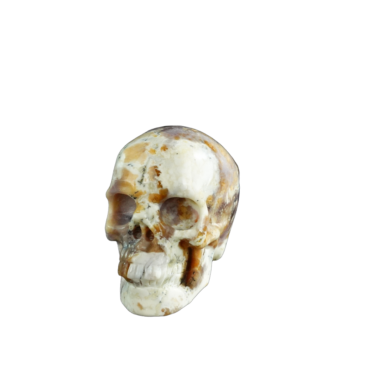 3.0" White Opal Crystal Skull Carving - Unique Piece #WO05