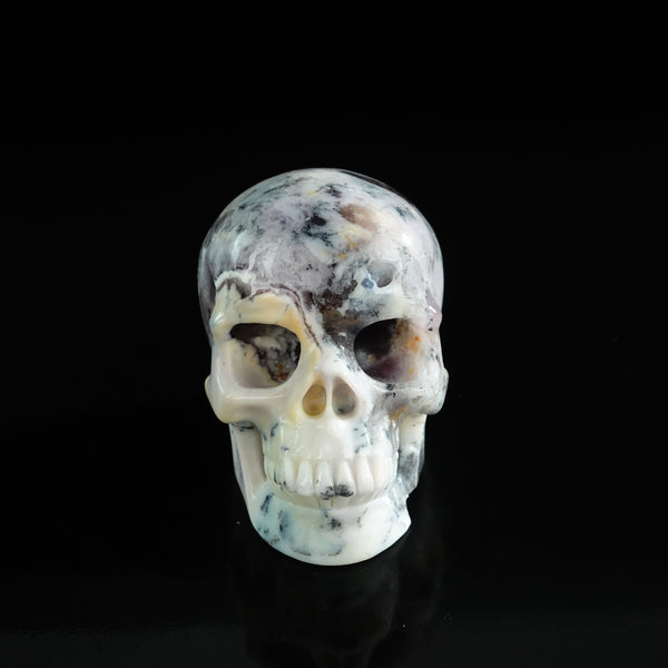 3.0" White Opal Crystal Skull Carving - Unique Piece #WO06