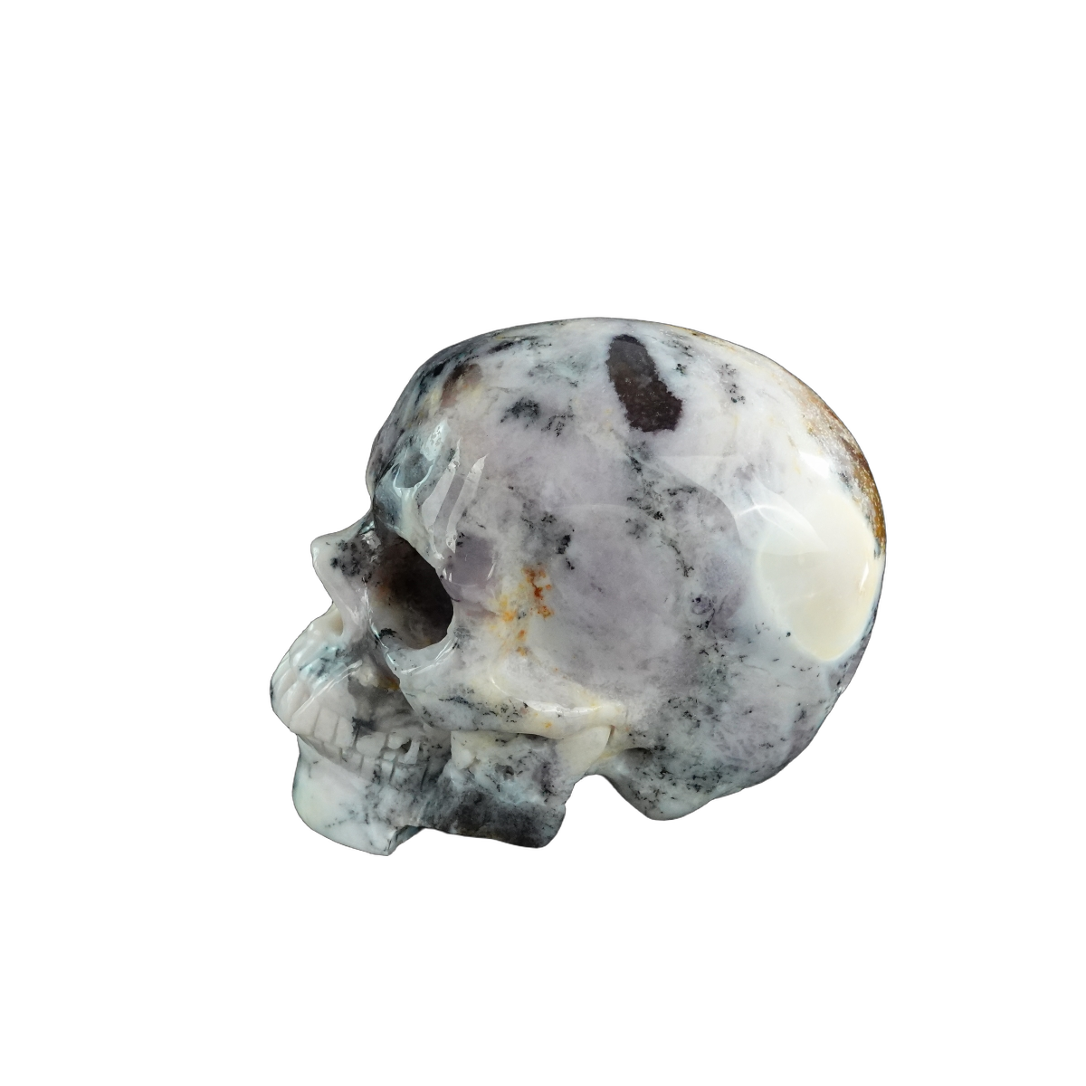 3.0" White Opal Crystal Skull Carving - Unique Piece #WO06