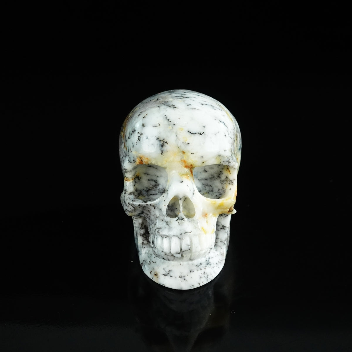 3.0" White Opal Crystal Skull Carving - Unique Piece #WO07