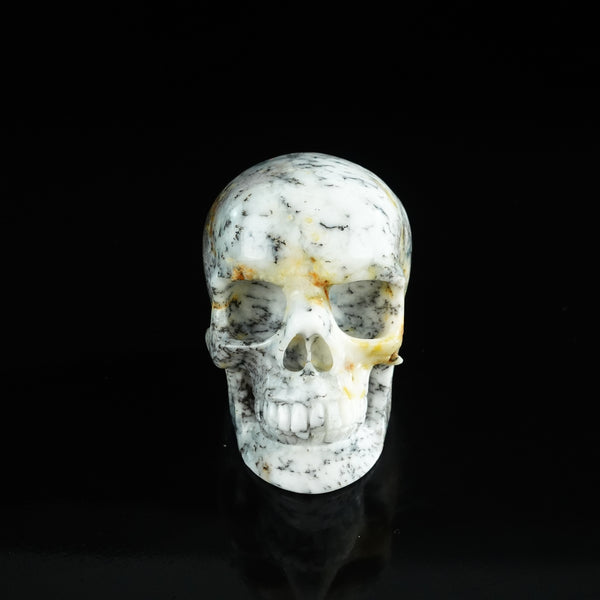 3.0" White Opal Crystal Skull Carving - Unique Piece #WO07