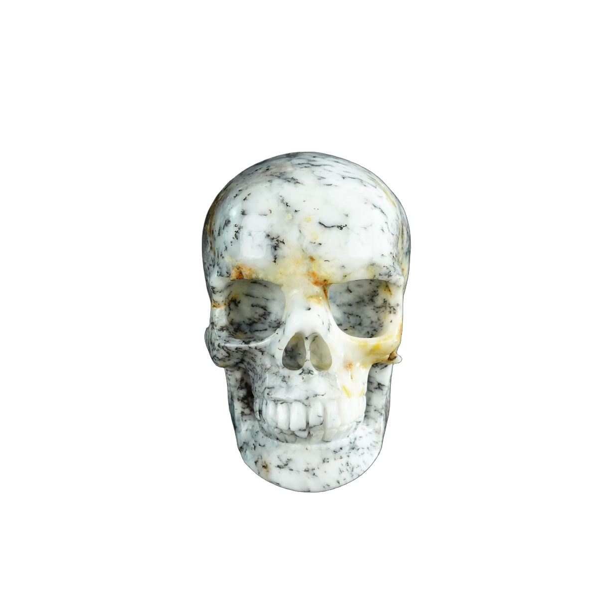 3.0" White Opal Crystal Skull Carving - Unique Piece #WO07