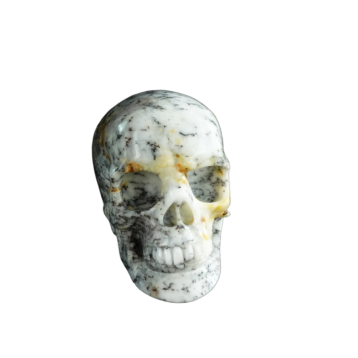 3.0" White Opal Crystal Skull Carving - Unique Piece #WO07