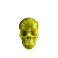 3.0" Serpentine Crystal Skull Carving - Hand Carved Decor