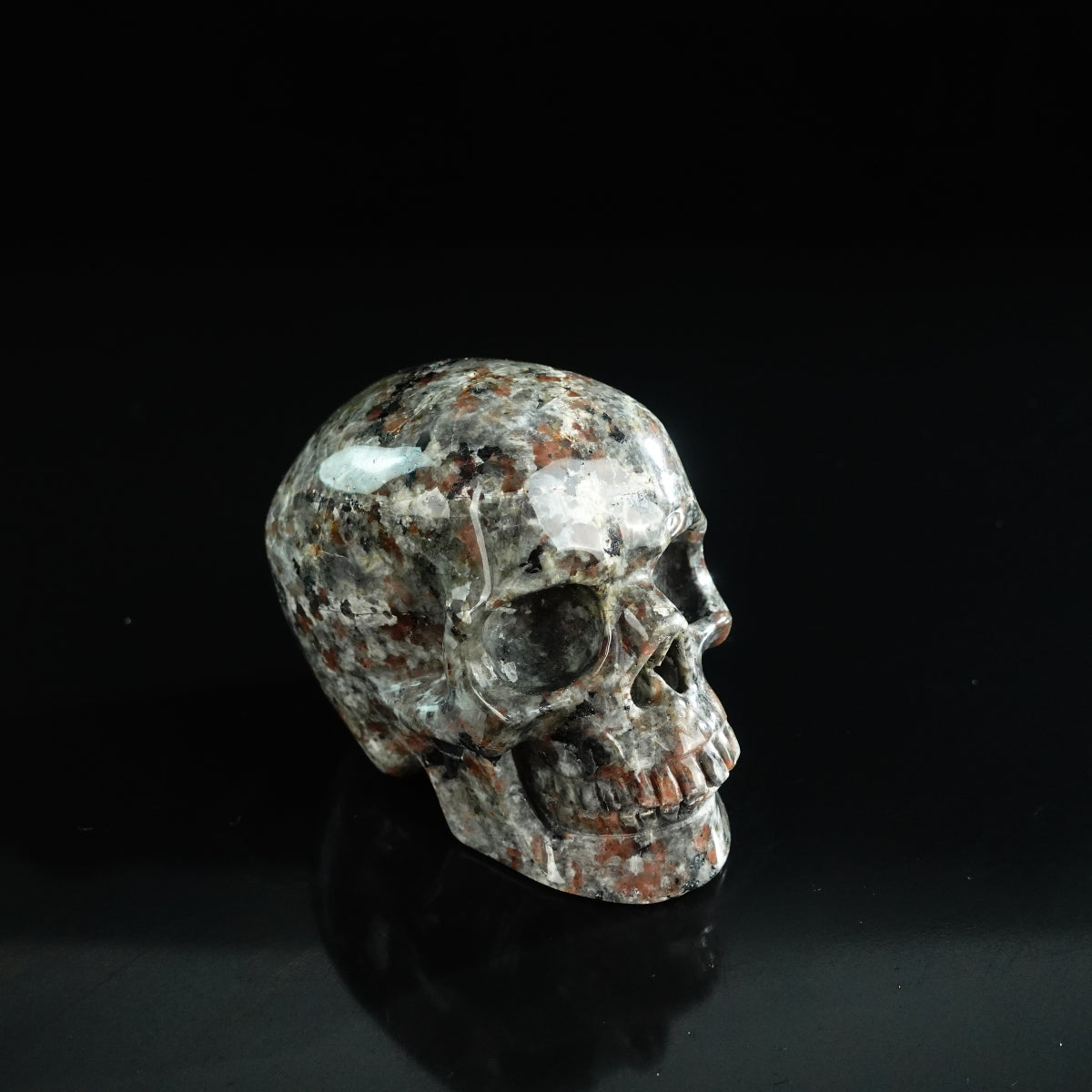 3.0" Yooperlite Crystal Skull Carving - Unique Piece #YP02