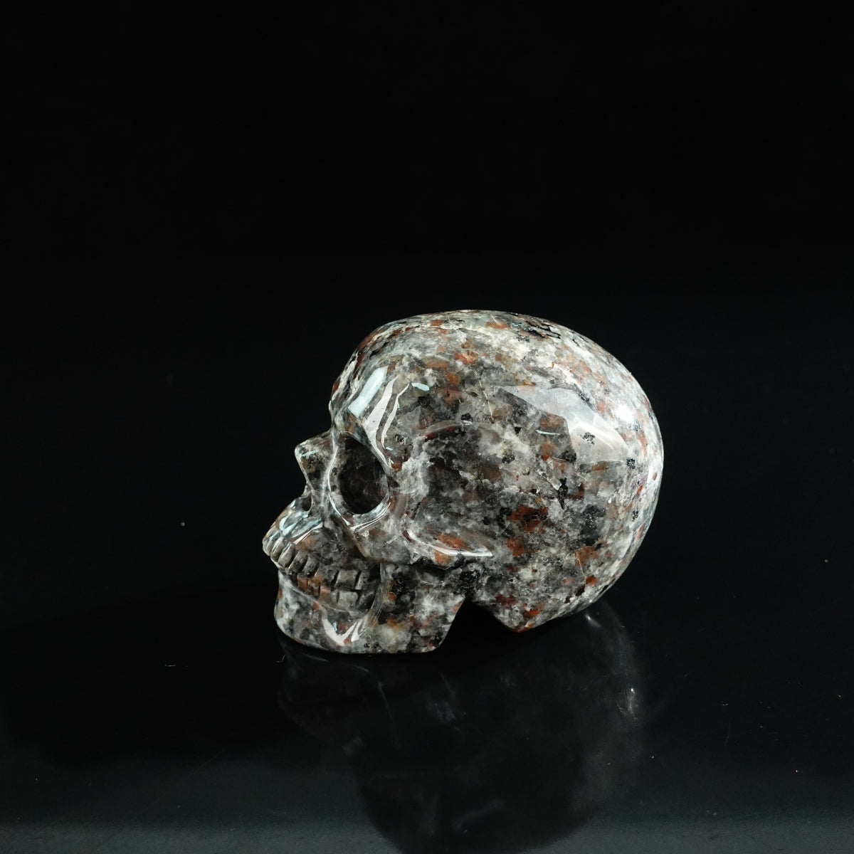 3.0" Yooperlite Crystal Skull Carving - Unique Piece #YP02
