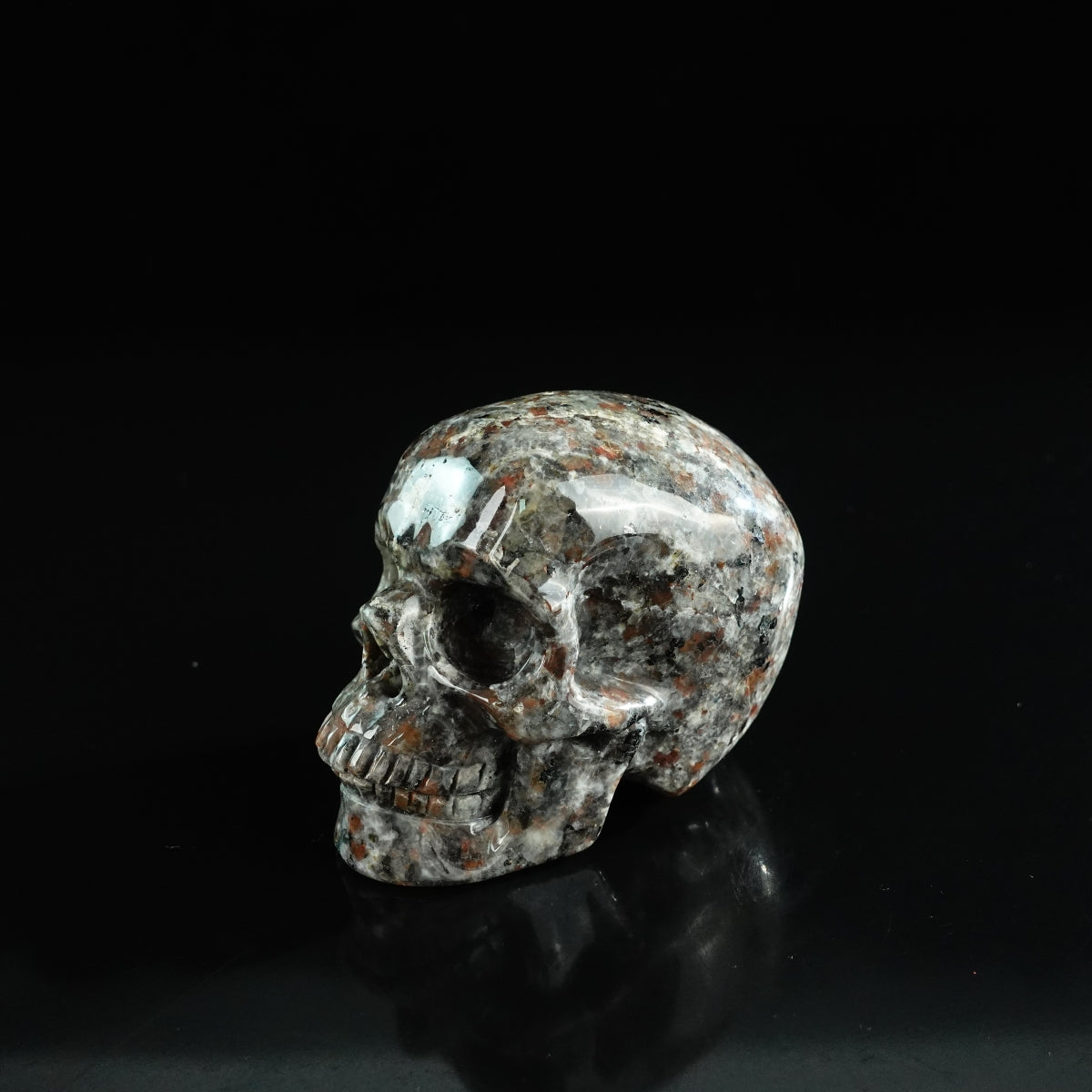 3.0" Yooperlite Crystal Skull Carving - Unique Piece #YP02