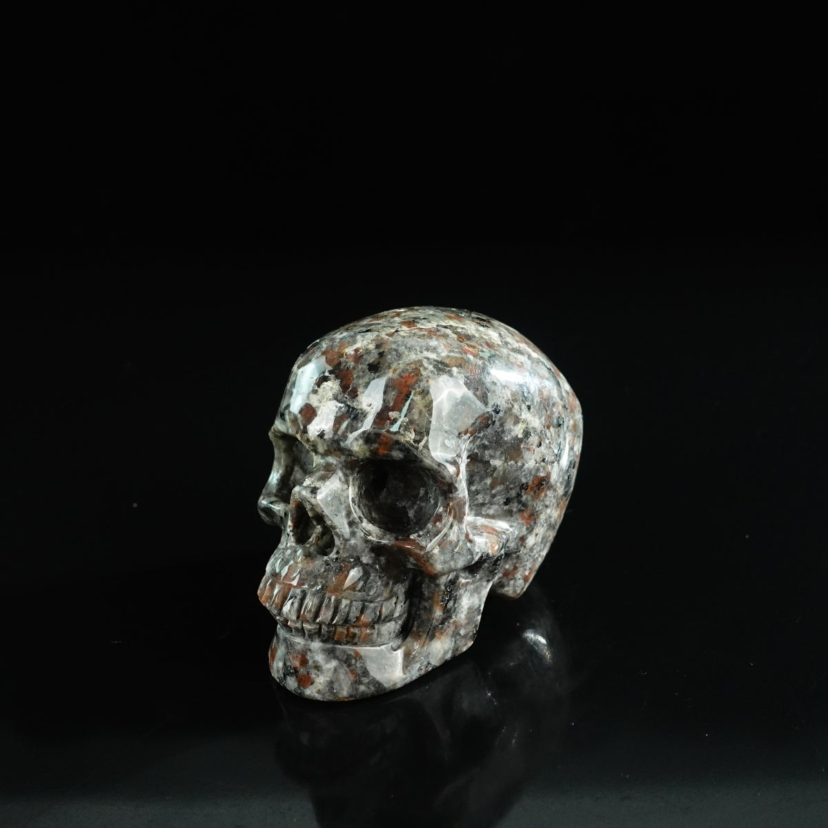 3.0" Yooperlite Crystal Skull Carving - Unique Piece #YP02