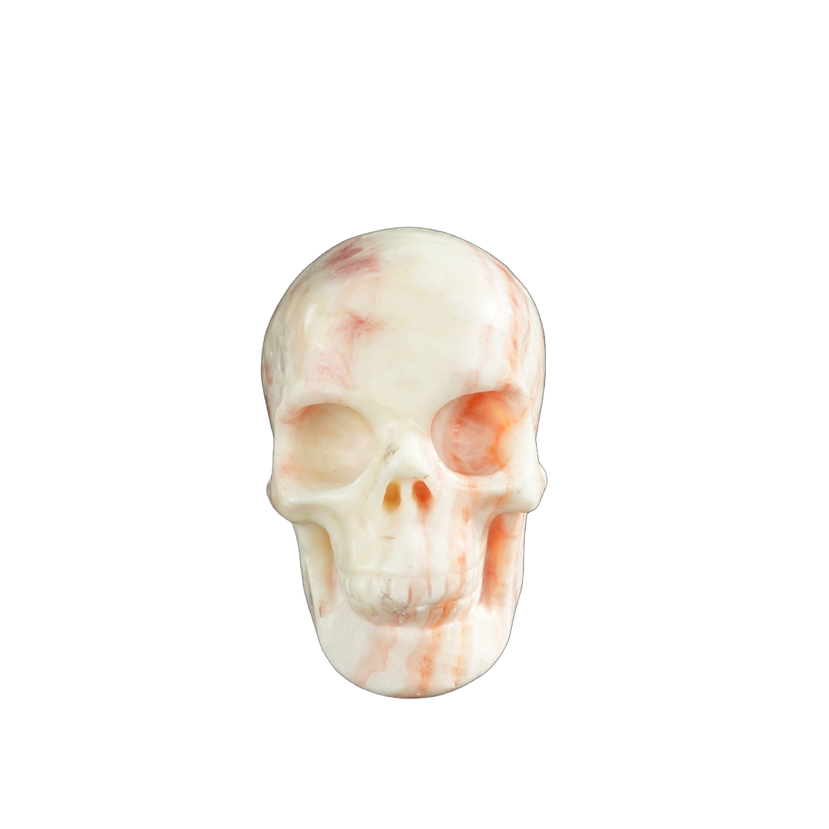 3.0" Zebra Jasper Crystal Skull Carving - Unique Piece #ZS01