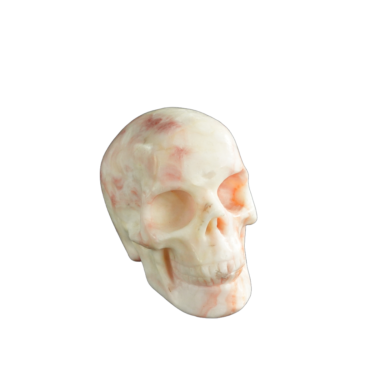 3.0" Zebra Jasper Crystal Skull Carving - Unique Piece #ZS01