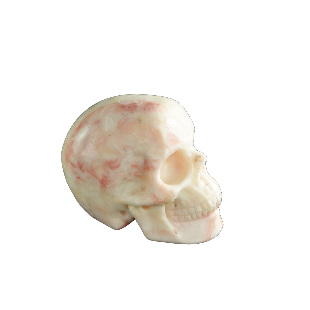 3.0" Zebra Jasper Crystal Skull Carving - Unique Piece #ZS01