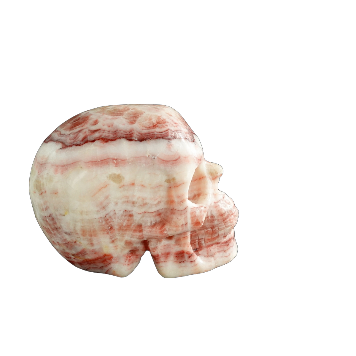 3.0" Zebra Jasper Crystal Skull Carving - Unique Piece #ZS02