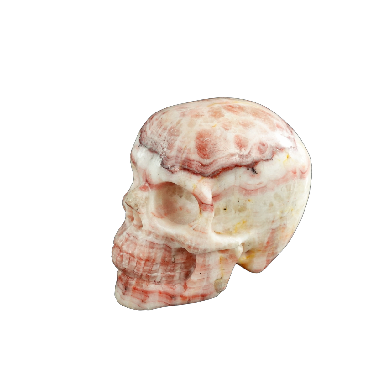 3.0" Zebra Jasper Crystal Skull Carving - Unique Piece #ZS02