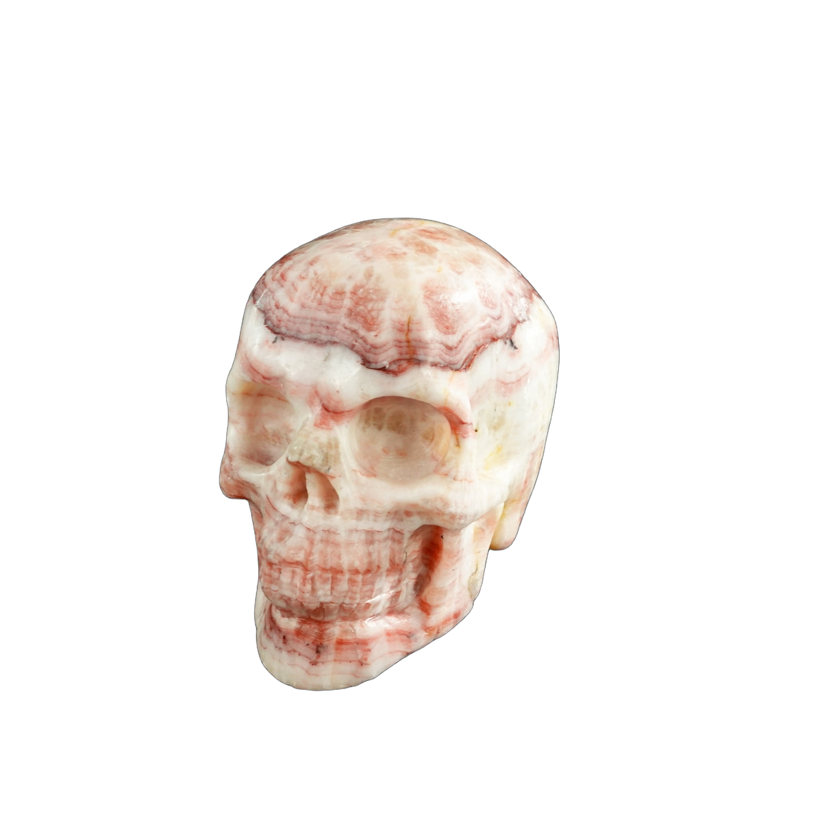 3.0" Zebra Jasper Crystal Skull Carving - Unique Piece #ZS02