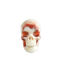 3.0" Zebra Jasper Crystal Skull Carving - Unique Piece #ZS03