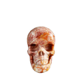 3.0" Zebra Jasper Crystal Skull Carving - Unique Piece #ZS05