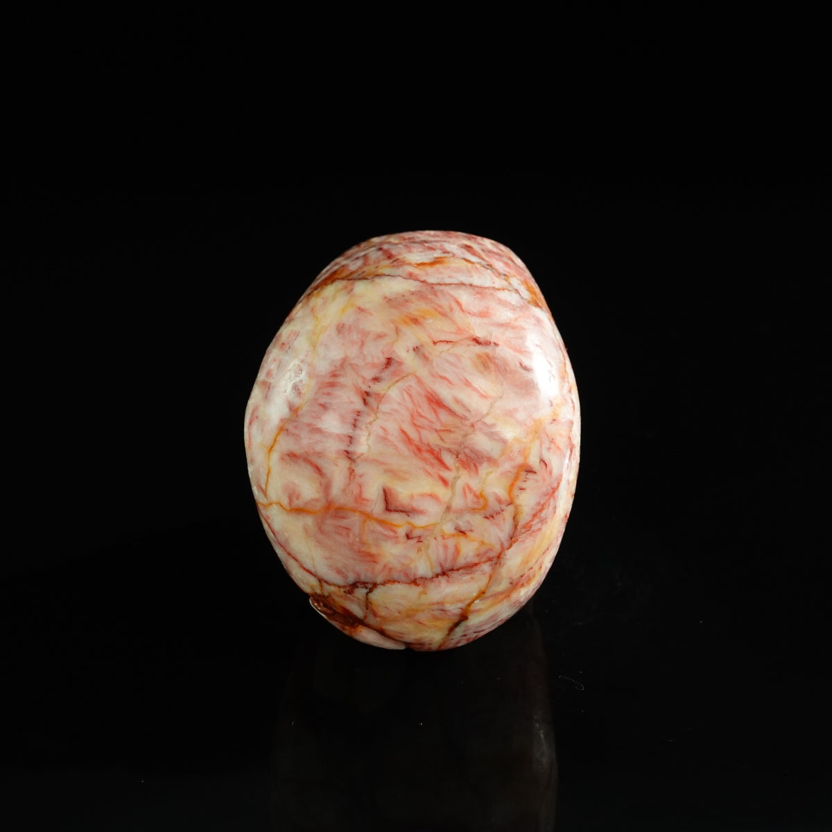 3.0" Zebra Jasper Crystal Skull Carving - Unique Piece #ZS05