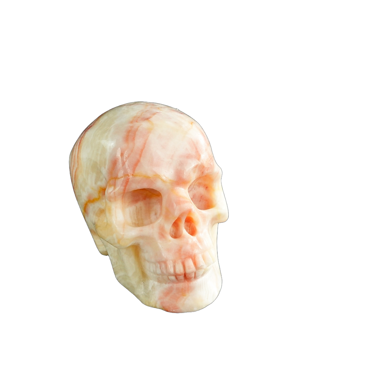 3.0" Zebra Jasper Crystal Skull Carving - Unique Piece #ZS08