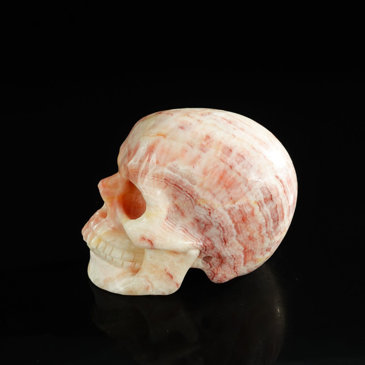 3.0" Zebra Jasper Crystal Skull Carving - Unique Piece #ZS08