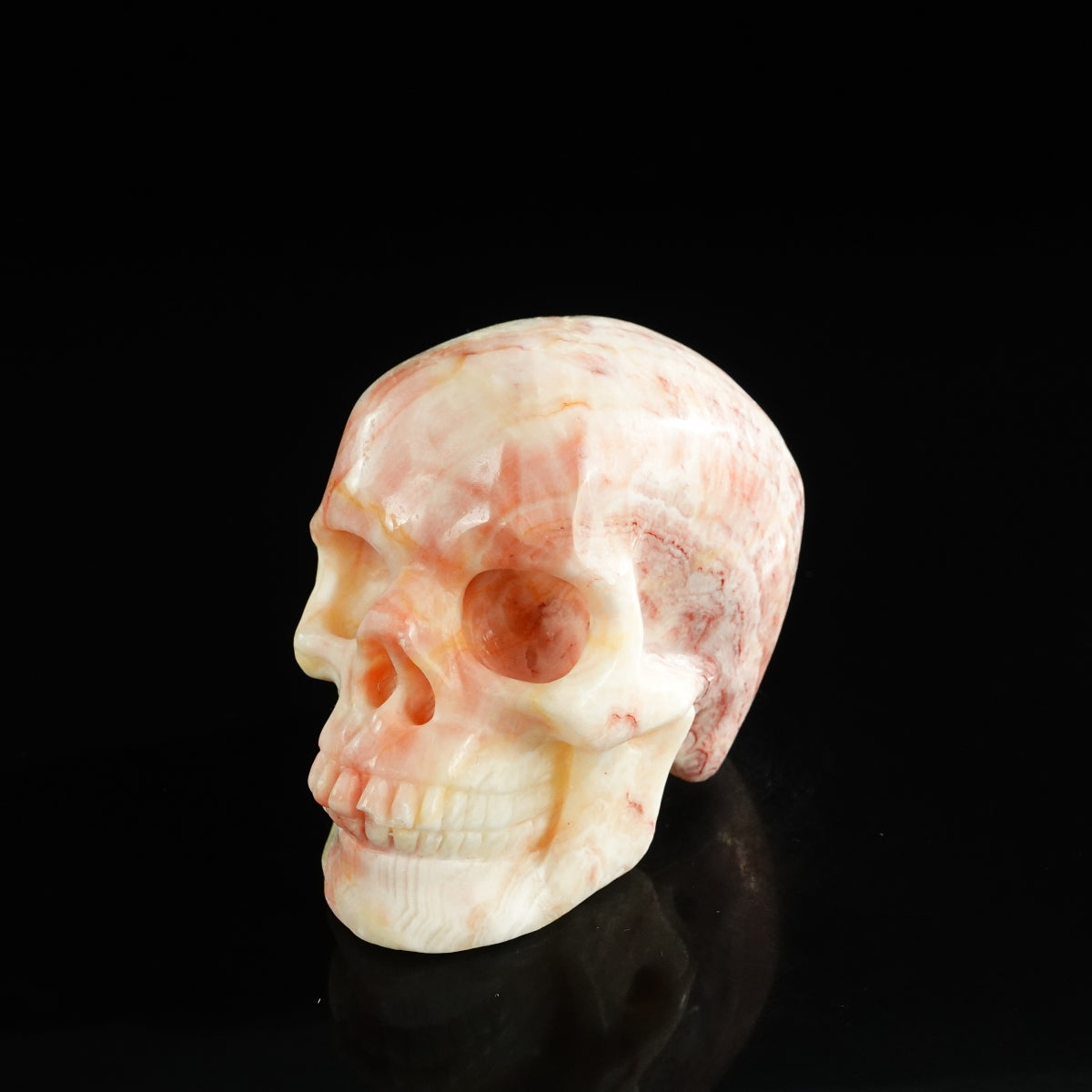 3.0" Zebra Jasper Crystal Skull Carving - Unique Piece #ZS08