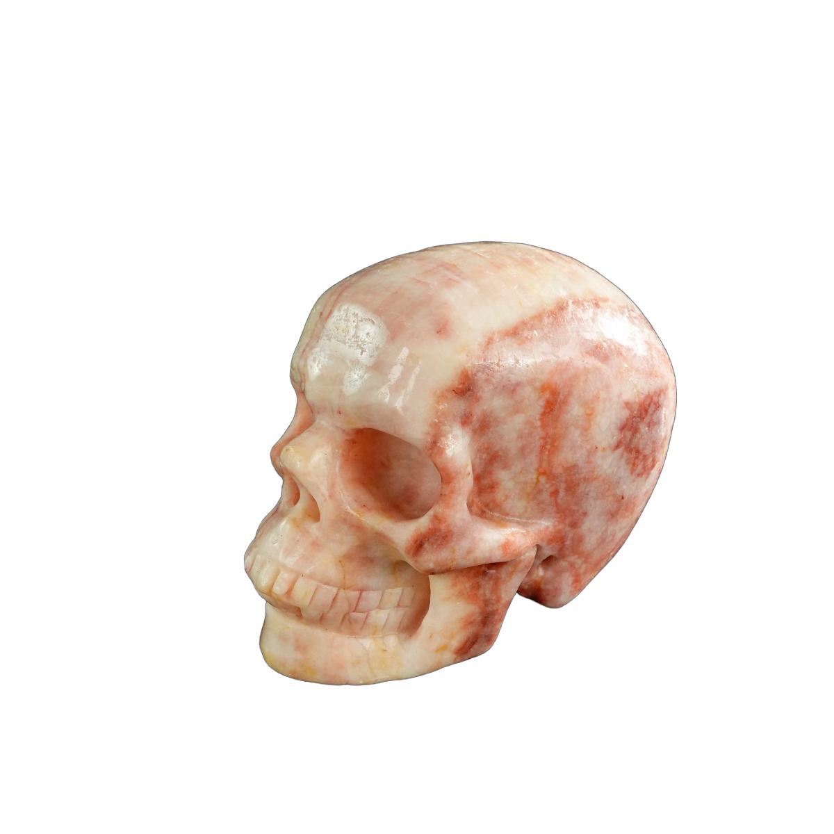 3.0" Zebra Jasper Crystal Skull Carving - Unique Piece #ZS09