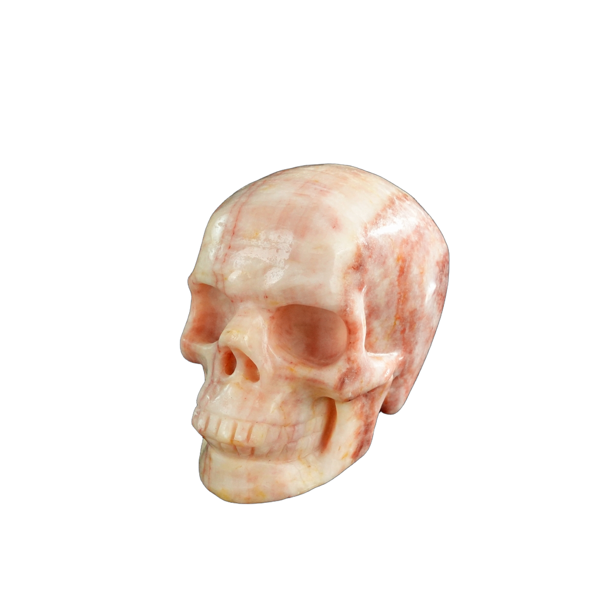 3.0" Zebra Jasper Crystal Skull Carving - Unique Piece #ZS09