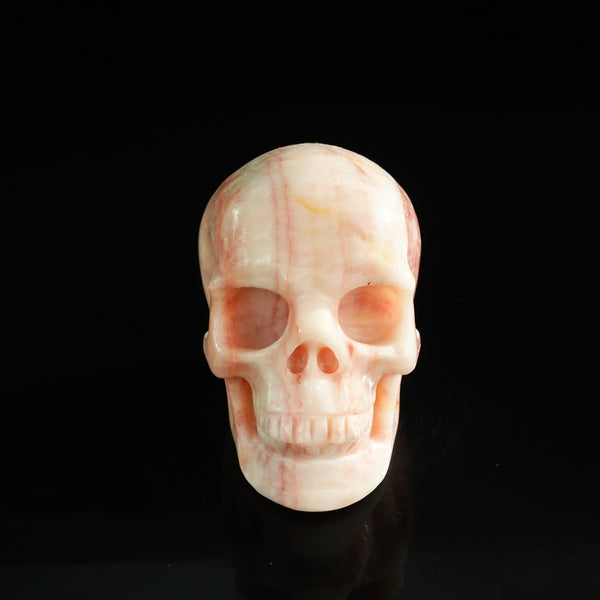 3.0" Zebra Jasper Crystal Skull Carving - Unique Piece #ZS10