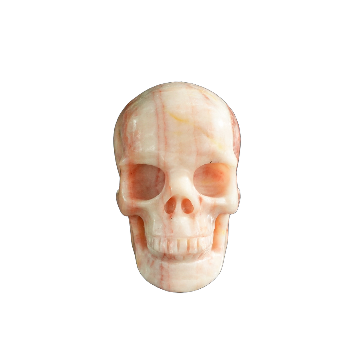 3.0" Zebra Jasper Crystal Skull Carving - Unique Piece #ZS10