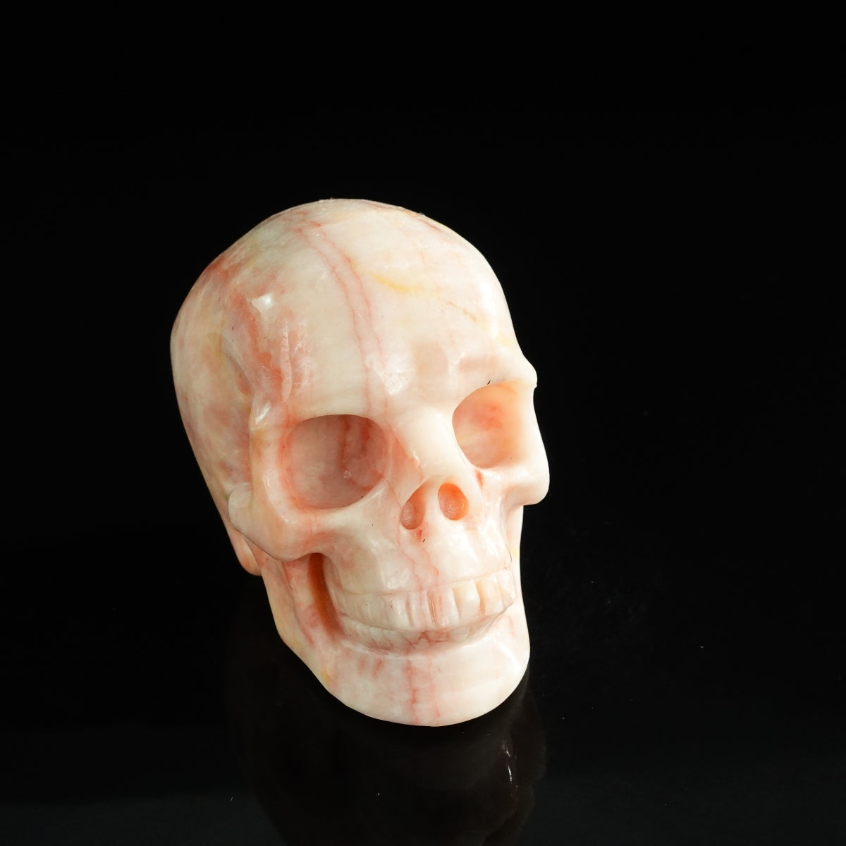 3.0" Zebra Jasper Crystal Skull Carving - Unique Piece #ZS10
