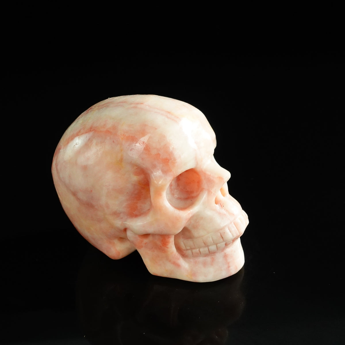 3.0" Zebra Jasper Crystal Skull Carving - Unique Piece #ZS10