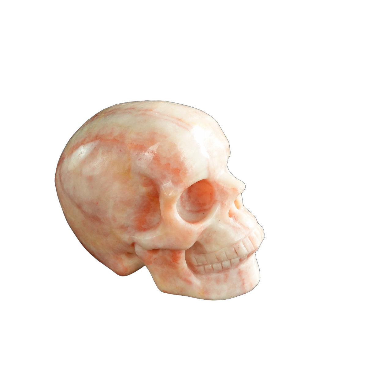 3.0" Zebra Jasper Crystal Skull Carving - Unique Piece #ZS10