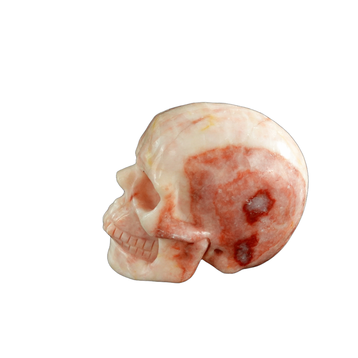 3.0" Zebra Jasper Crystal Skull Carving - Unique Piece #ZS10