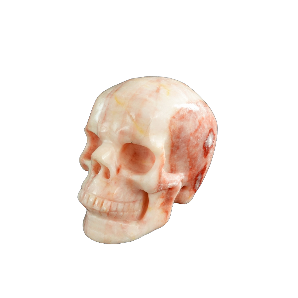 3.0" Zebra Jasper Crystal Skull Carving - Unique Piece #ZS10